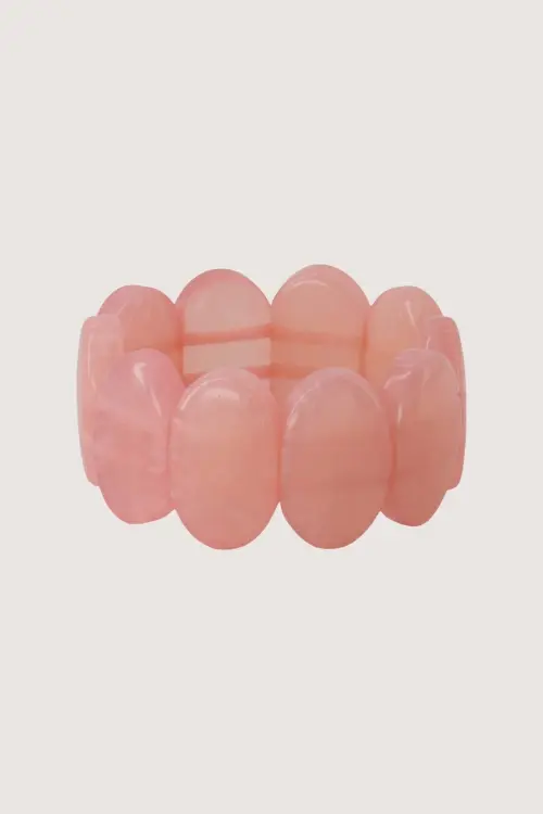 Zusss - Kralenarmband Licht roze