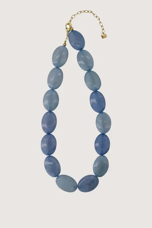 Zusss - Kralenketting Licht blauw