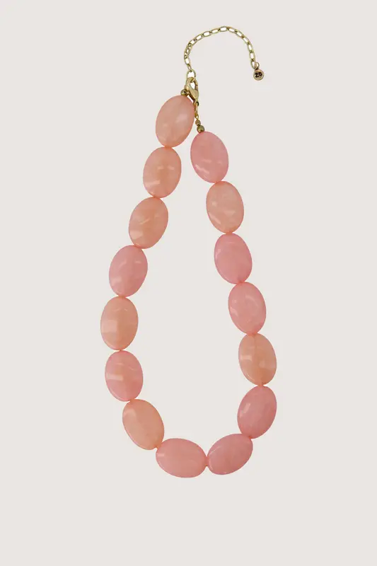 Zusss - Kralenketting Licht roze