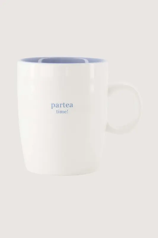 Zusss - Theemok partea time - Wit / Lichtblauw