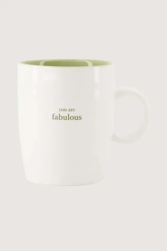 Zusss - Theemok you are fabulous - Wit / Lichtgroen